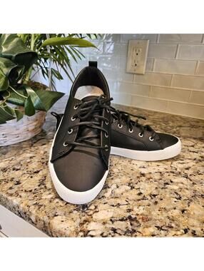 Sperry Women's Size 8 Crest Vibe Black Leather Sneaker